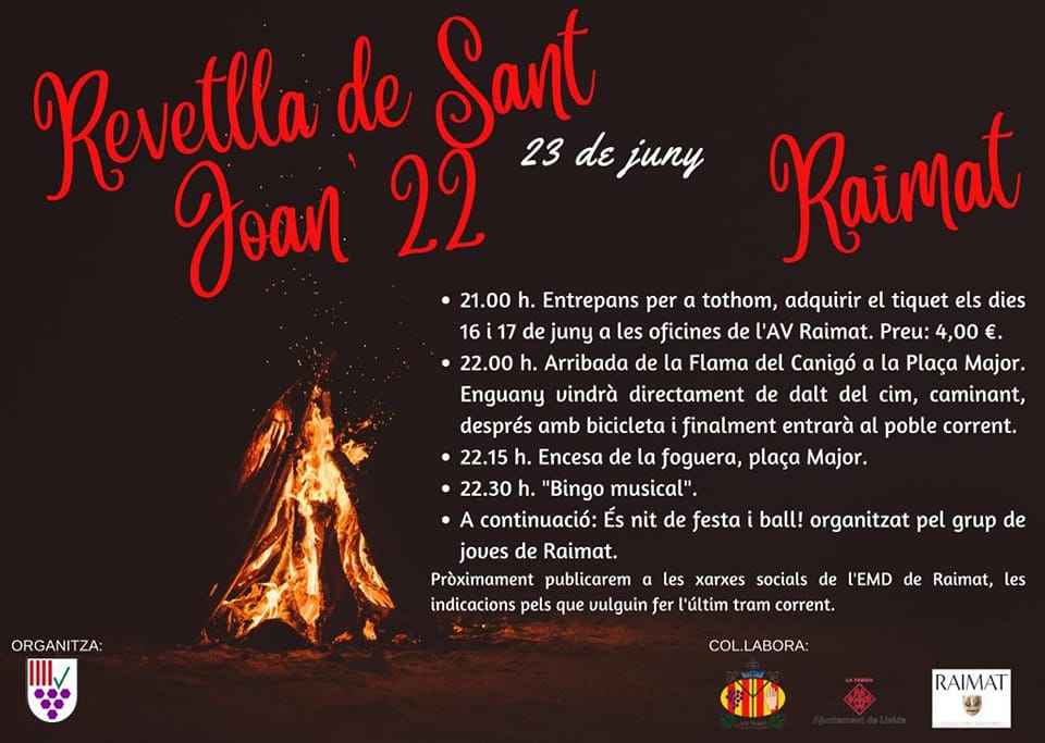 Imatge de les activitats que es duran a terme durant la Revetlla de Sant Joan